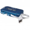 HUB USB V2.0 7 PUERTOS AZUL CON FUENTE U...