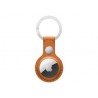 AIRTAG LEATHER KEY RING GOLDEN BROWN-ZML