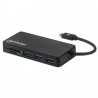 HUB USB-C 3.2 MACHO A TRES PUERTOS USB-A...