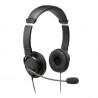 DIADEMA HI-FI CON MICROFONO USB NEGRO