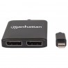 VIDEO SPLITTER MANHATTAN DISPLAYPORT 1 M...
