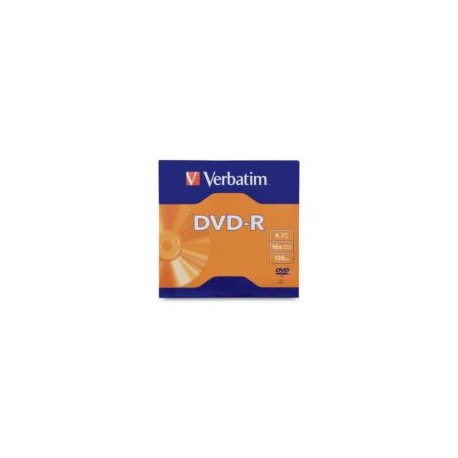 DVD-R Verbatim 4.7GB 16X C/50 Piezas  
                        
                          Disponibles: (0) pzs.  
             