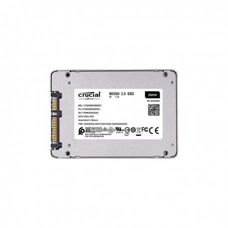 UNIDAD SSD 2.5" CRUCIAL 2TB (CT2000MX500...  
                        
                          Disponibles: (5) pzs.  
      