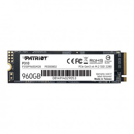 UNIDAD SSD M.2 PATRIOT 1TB (P300P1TBM28)...  
                        
                          Disponibles: (0) pzs.  
      