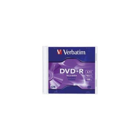 DVD+R Verbatim 4.7GB 16X 1 Pieza  
                        
                          Disponibles: (0) pzs.  
                 