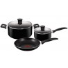 Batería T-Fal 5 pzas Family Cook Negro