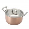 BATERIA TRENDKUISINE 5 PZS ACERO Y COBRE
